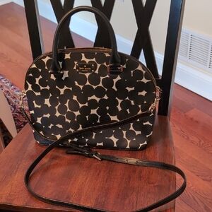 Kate Spade Black and White Patterned Satchel